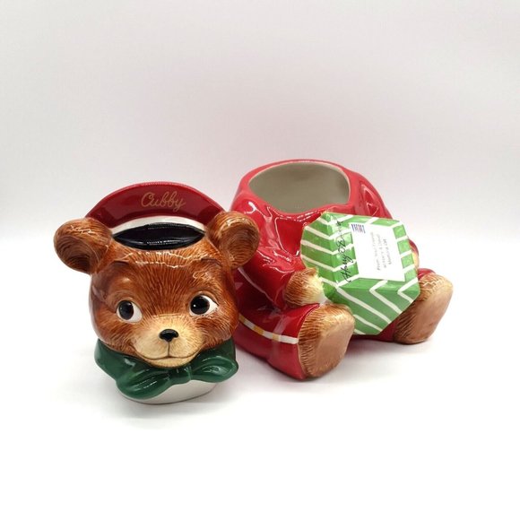 Christmas Cookie Jar Harry & David Cubby Limited Edition 2010 Collectors Candy - Picture 5 of 12